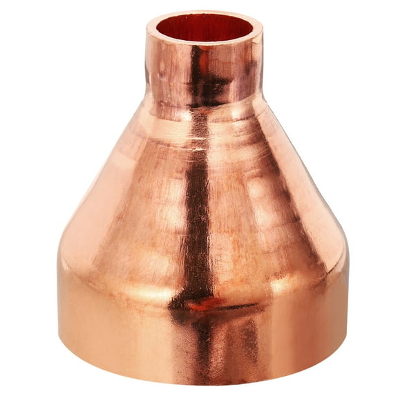 Uxcell 2 5/8" to 7/8" ID Copper Reducer, Copper Reducing Coupling Pressure Fitting Pipe Tube Connector Adapter