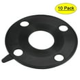 thumbnail image 1 of Uxcell 2.5" DN50 Pipe 4 Bolt Hole Full Face Rubber Flange Gasket Black 10 Count, 1 of 5
