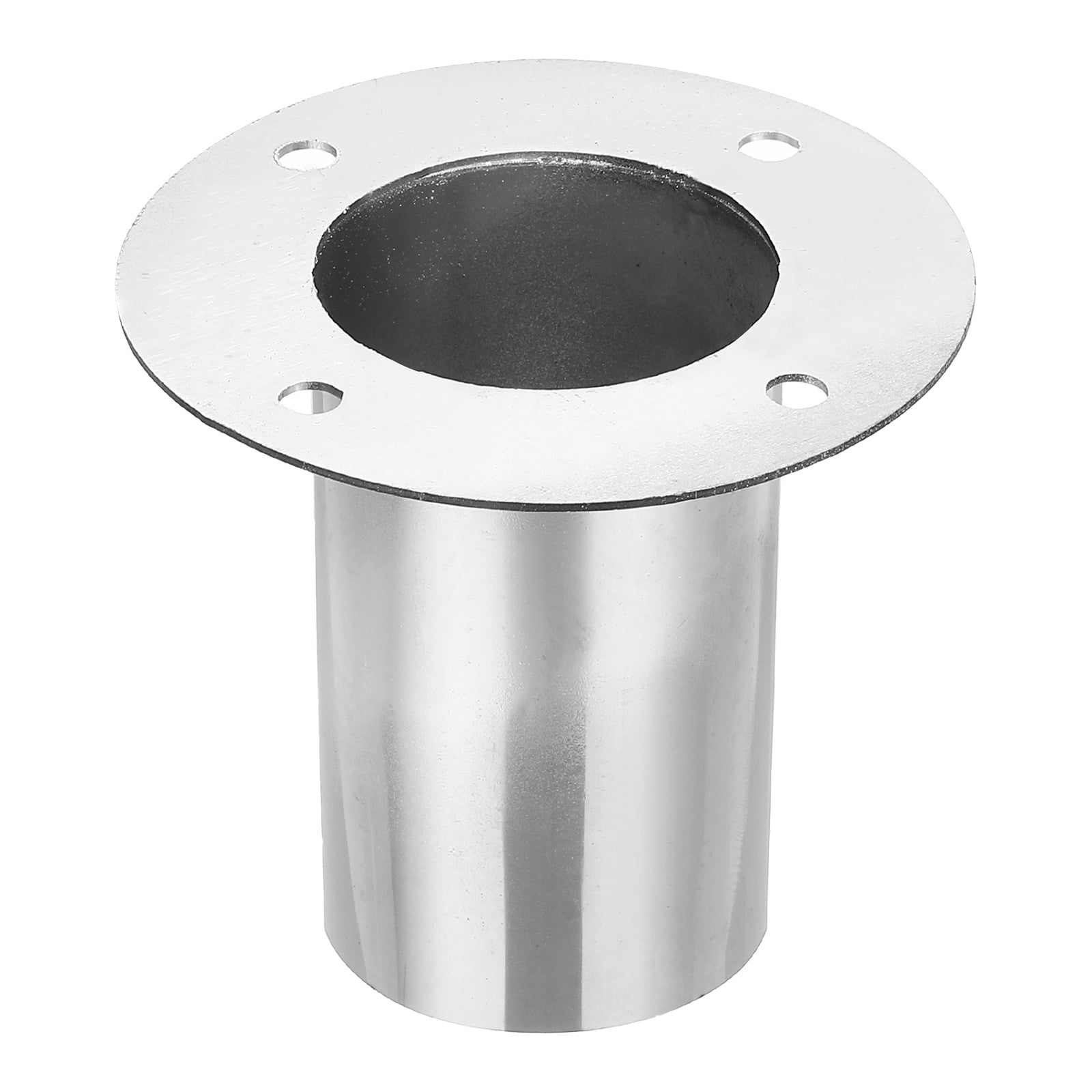 Uxcell 2.5" Duct Connector Flange Straight Pipe Exhaust Flange Stainless Steel Pipe Hose Duct Collar