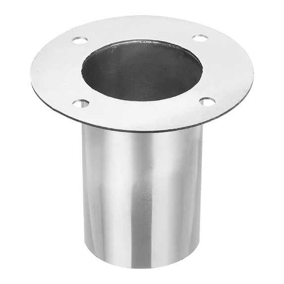 Uxcell 2.5" Duct Connector Flange Straight Pipe Exhaust Flange Stainless Steel Pipe Hose Duct Collar