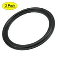thumbnail image 1 of Uxcell 2.5" Fluorine Rubber Gasket Flange O-Ring for Vacuum Clamp Black 2 Count, 1 of 5