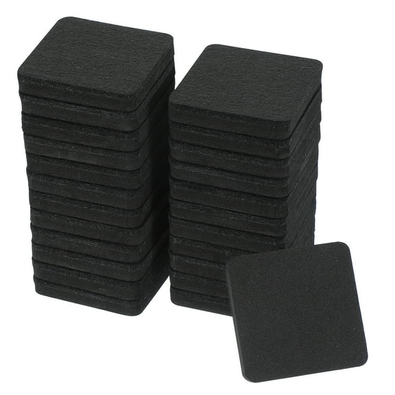 Uxcell 2.5 Inch Felt Furniture Sliders, 24 Pcs Square Furniture Movers Slider Reusable Moving Pads Floor Protectors Black