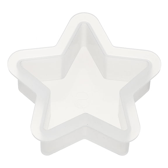 Uxcell 2.5 Inch Five-Pointed Star Shape Resin Mould for Epoxy Resin Blank Casting, White