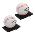thumbnail image 1 of Uxcell 2.5 Inch Sports Wrist Ball, Baseball Rubber Wrist Return Ball Sport for Exercise, White 2Pcs, 1 of 5