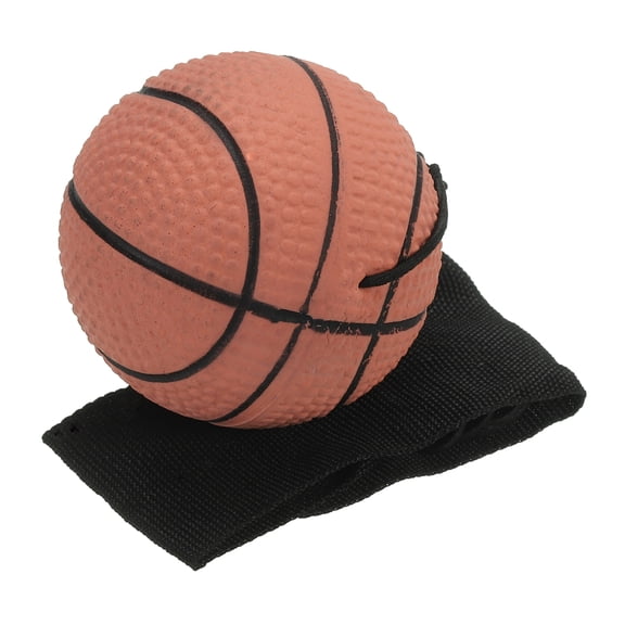Uxcell 2.5 Inch Sports Wrist Ball, Basketball Rubber Wrist Return Ball Sport for Exercise, Orange