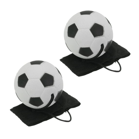 Uxcell 2Pcs 2.5" Sports Wrist Ball Soccer for Exercise White