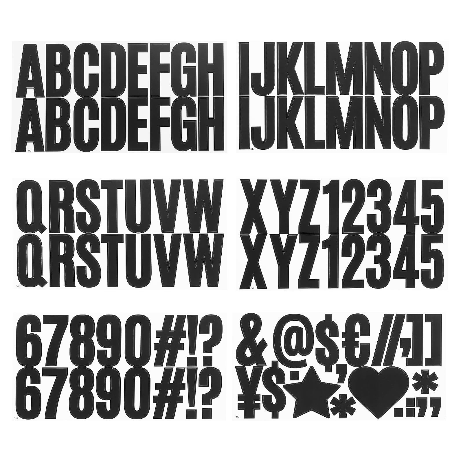 Maxx Letters/numbers Uxcell 2.5