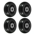 thumbnail image 1 of Uxcell 2.5" OD Inline Skate Wheels with Bearings 82A Skate Replacement, Black 4 Pack, 1 of 5