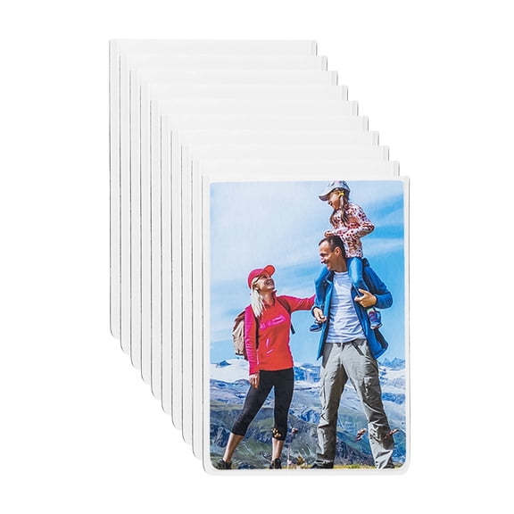 Uxcell 2.5 x 3.5 Inch Magnetic Picture Frames for Refrigerator, White, 10 Packs