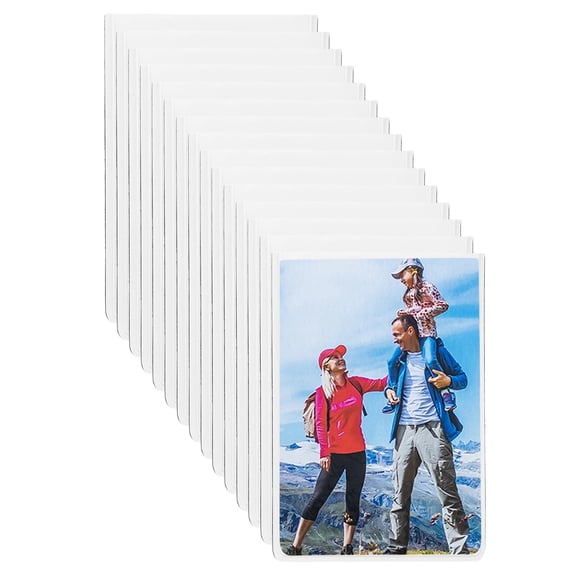 Uxcell 2.5 x 3.5 Inch Magnetic Picture Frames for Refrigerator, White, 15 Packs