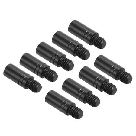 Uxcell 2.5g Copper Dart Weight Add Accentuator 9 Pcs 12mm 2BA Thread Darts Weight Adjuster Dart Accessories Black