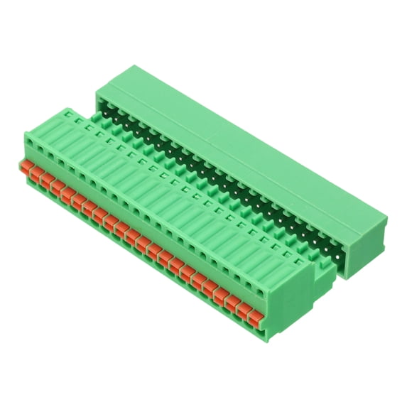 Uxcell 2.5mm 0.1" Pitch PCB Terminal Block Connector 22 Pin 90 Degree ...