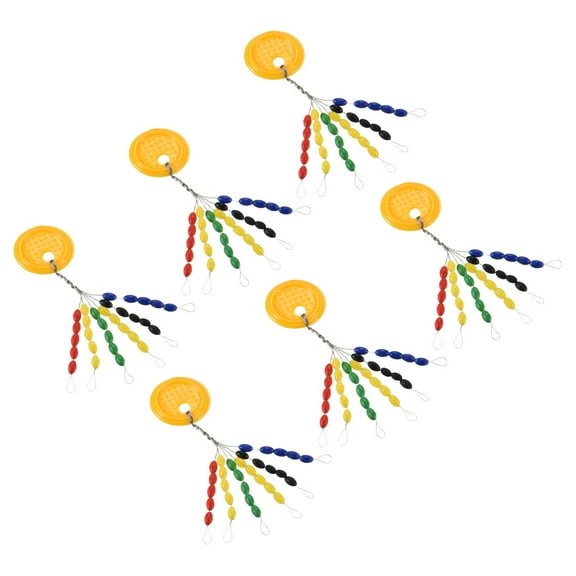 Uxcell 2.5mm 30 in 1 Oval Fishing Rubber Bobber Beads Stoppers Multicolor 450 Pieces