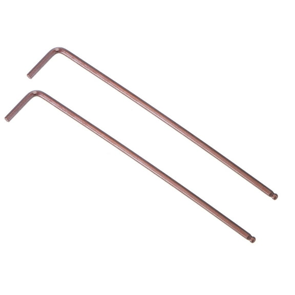 Uxcell 2.5mm Ball End Hex Wrench, L Shaped Long Arm S2 Steel Repairing Tool, Metric 2 Pack
