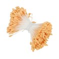 thumbnail image 1 of Uxcell 2.5mm Double Heads Flower Stamen, 340 Pcs Artificial Flower Pistil Matt for DIY Christmas Decoration, Yellow, 1 of 6