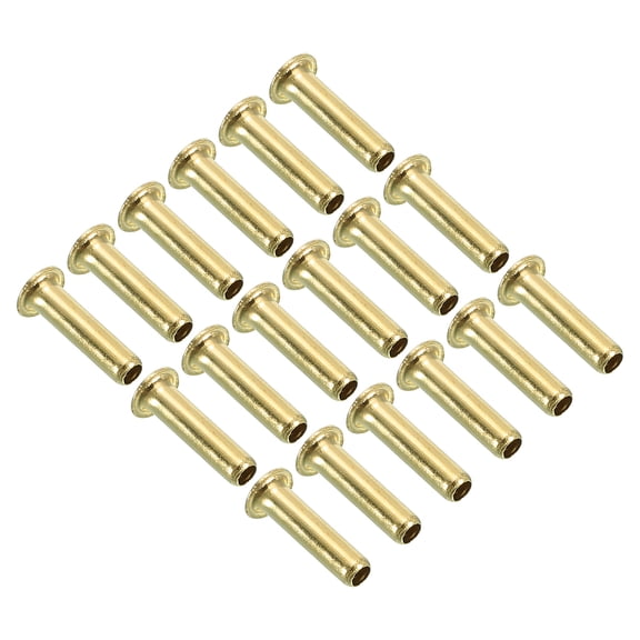 Uxcell 2.5mm ID 4mm OD Brass Compression Insert, 18Pcs Insert Tube Support Compression Fitting Accessories Kit