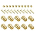 thumbnail image 1 of Uxcell 2.5mm ID 4mm OD Tube Compression Assortment Kit, 10 Set Brass Compression Sleeve Ferrule & Insert & Nut, 1 of 5