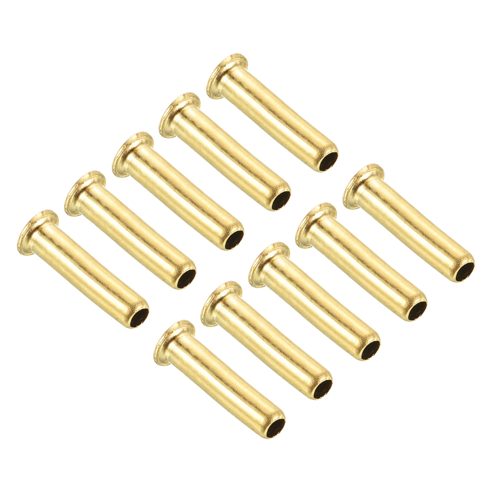 Uxcell 2.5mm Tube Brass Compression Fittings, 15 Pack Insert Compression  Sleeve Fitting 