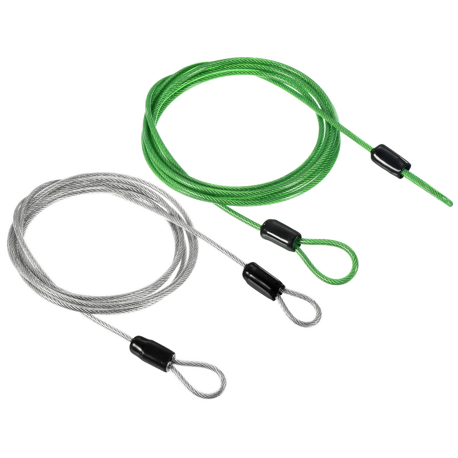 Security Lead Rope Uxcell 2.5mmx1.5m/4.92ft Coated Security Steel Cable Luggage Lock Wire ...