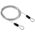 thumbnail image 1 of Uxcell 2.5mmx1.5m Coated Security Steel Cable Luggage Lock Wire Rope Double Loop Transparent, 1 of 5