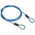 thumbnail image 1 of Uxcell 2.5mmx1m Coated Security Steel Cable Luggage Lock Wire Rope Double Loop Blue, 1 of 5