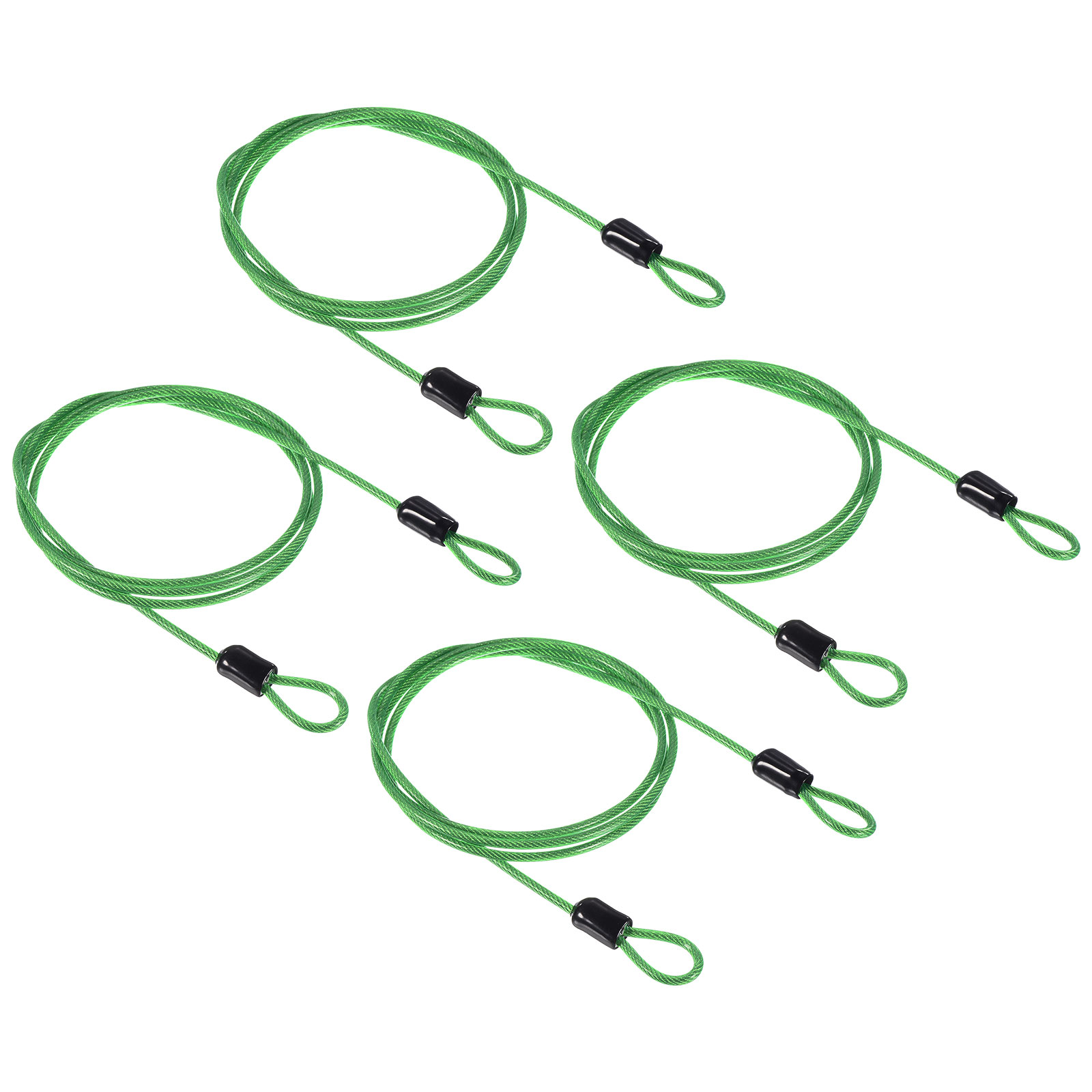 Uxcell 2.5mmx1m Coated Security Steel Cable Luggage Lock Wire Rope ...