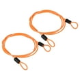 thumbnail image 1 of Uxcell 2.5mmx1m Coated Security Steel Cable Luggage Lock Wire Rope Orange 2 Pack, 1 of 5