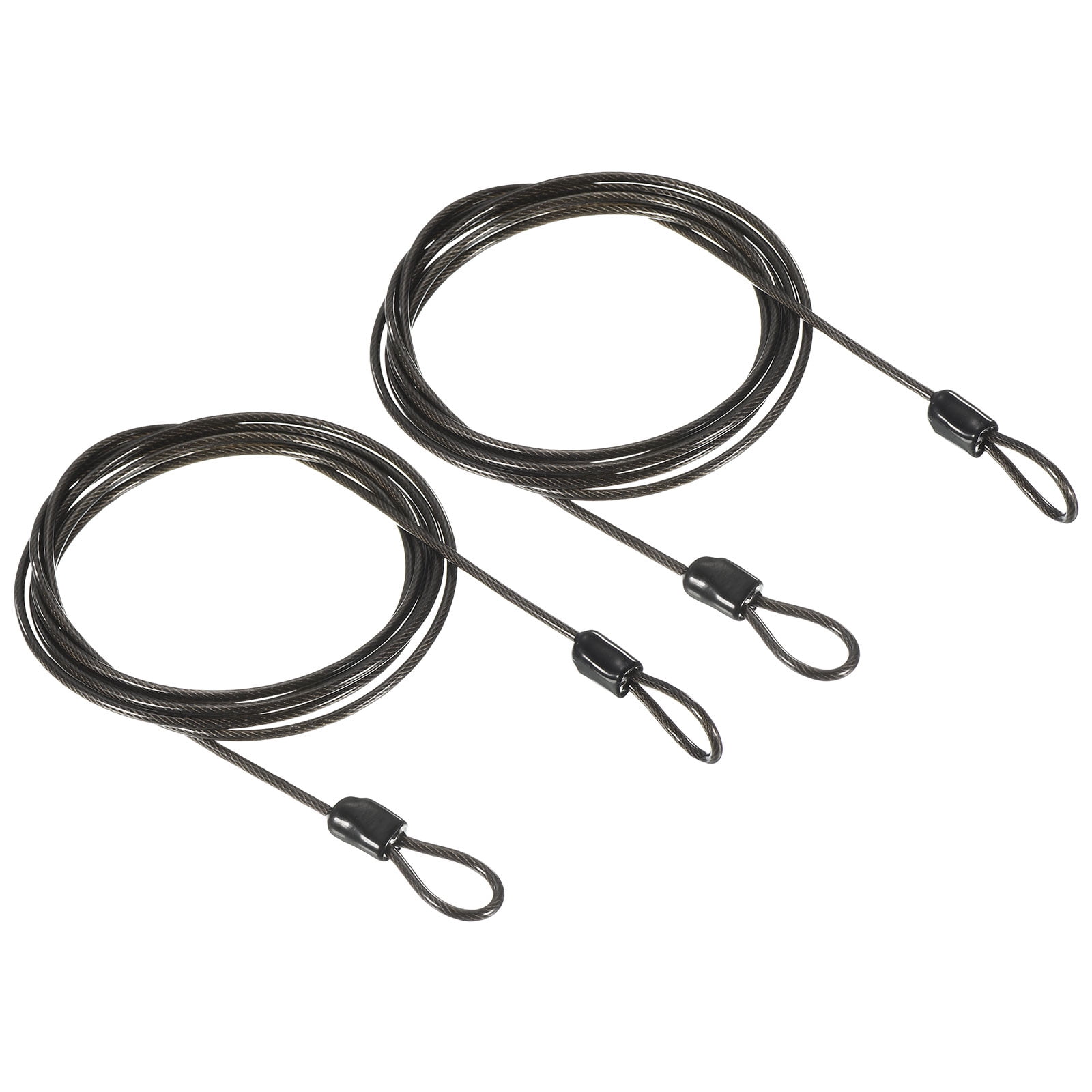 Uxcell 2.5mmx2m Coated Security Steel Cable Luggage Lock Wire Rope ...