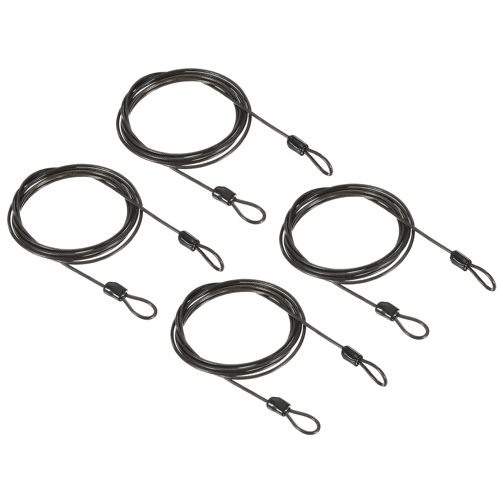 Security Loop Wire Uxcell 2.5mmx2m Coated Security Steel Cable Luggage Lock Wire Rope ...