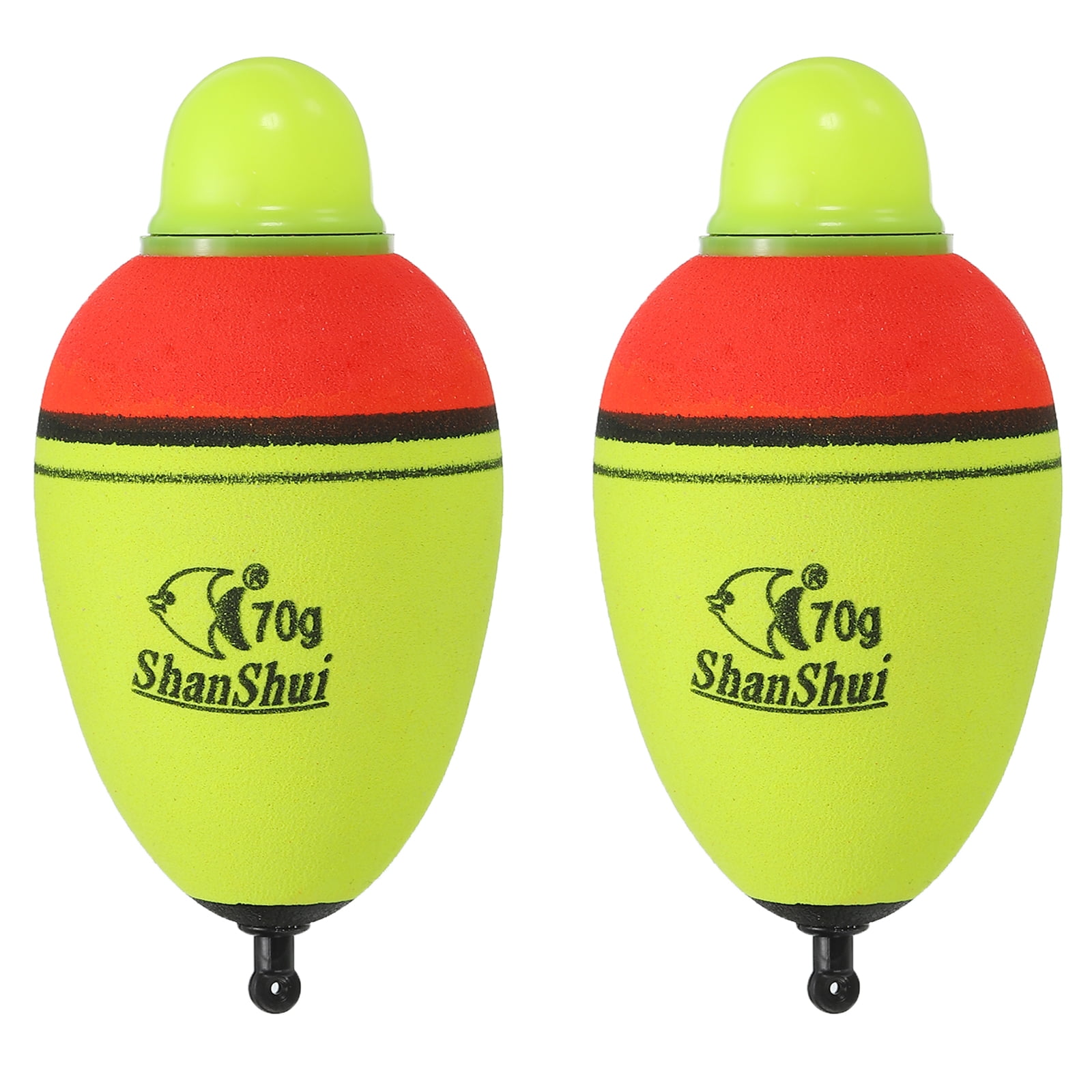 Uxcell 2.5oz Lighted Fishing Slip Bobbers EVA Green Red LED Light Up