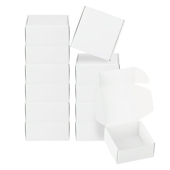 Uxcell 2.5x2.5x1.2" Paper Soap Box, 40 Pack Soap Boxes Square Packaging Boxes, White