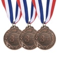 thumbnail image 1 of Uxcell 2.6 Inch Bronze Award Medals 3rd Prize  Style with Neck Ribbon 3 Pieces, 1 of 6