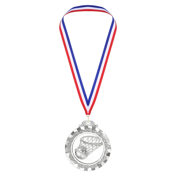 Uxcell 2.6" Silver Basketball Medals, Basketball Award Medals