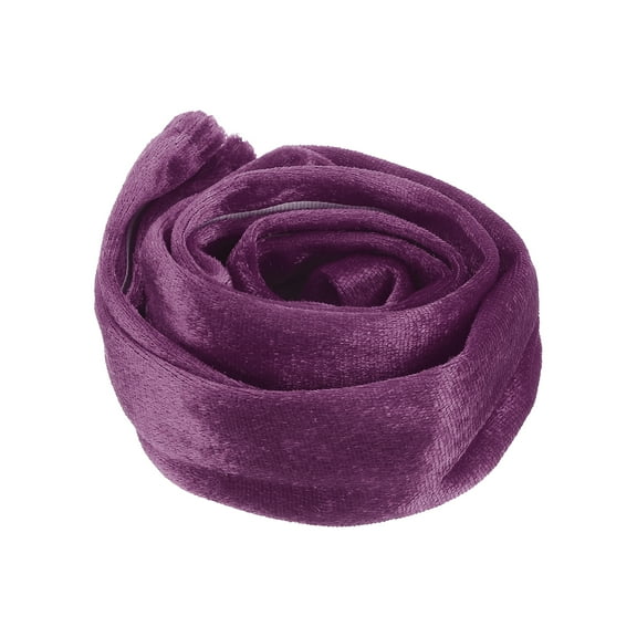 Uxcell 2.6ft Chandelier Chain Cord Cover, 1 Pcs Velvet Cloth Fabric Chain Sleeve Decorative Cord Covers for Chandelier Wires Swing Cable, Hook and Loop Fastener Style, Purple