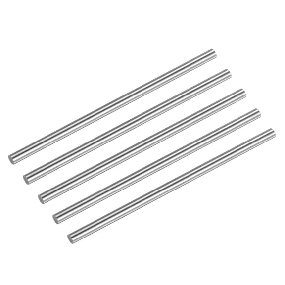 Uxcell 2.6x60mm(Dia -0/-0.01mm) Round Steel Rod 63-65 HRC HSS Lathe Bar Tool 5Pack
