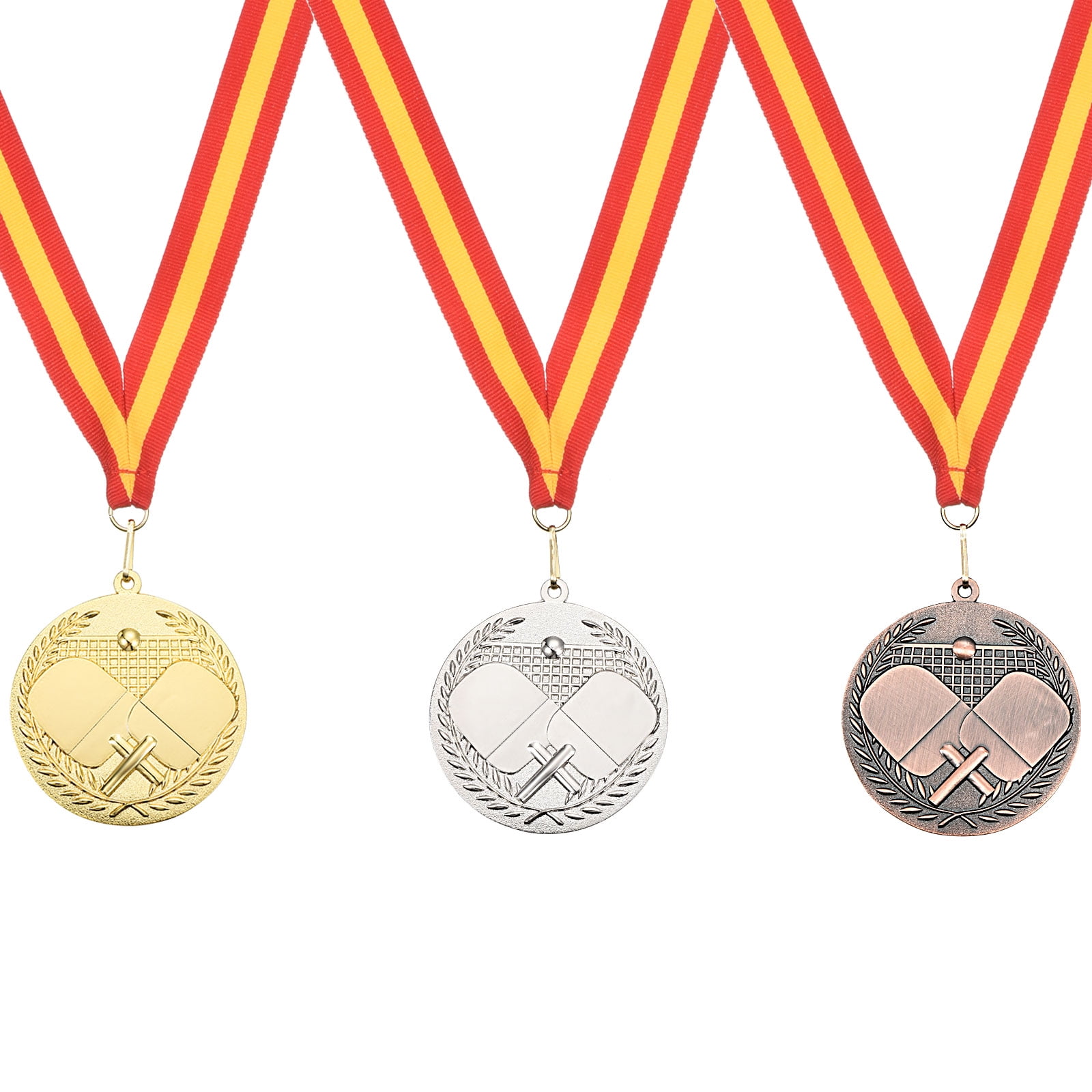 Beer Pong Second Place Silver Medal – Fun 2 3/4" Trophy Award With Ribbon