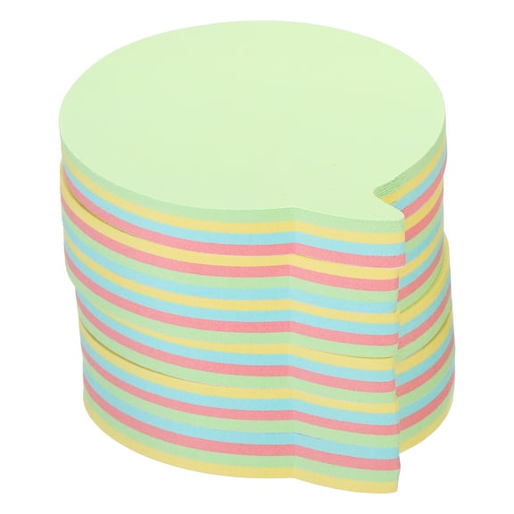 Uxcell 2.7" x 2.7" Bubble Shape Sticky Notes, Cute Self-Stick Memo Pads 100 Sheets/Pad, 4 Colors, 6 Pads