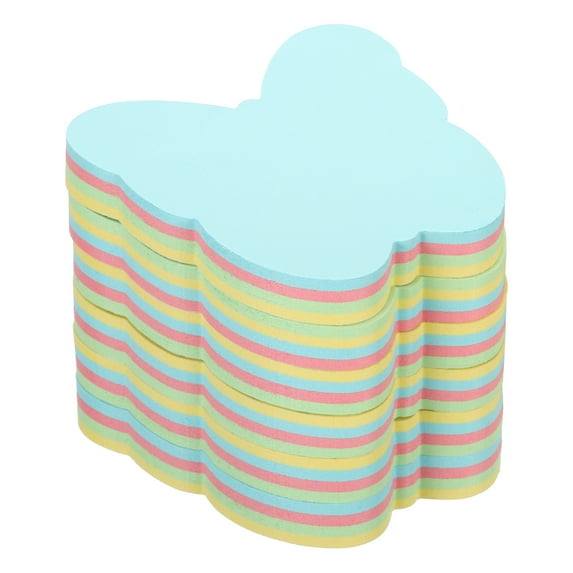 Uxcell 2.7" x 2.7" Butterfly Shape Sticky Notes, Cute Self-Stick Memo Pads 100 Sheets/Pad, 4 Colors, 6 Pads