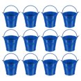 thumbnail image 1 of Uxcell 2.7"x2.3" Small Metal Buckets with Handle Mini Galvanized Bucket Colorful Easter Buckets Deep Blue 12 Pcs, 1 of 5