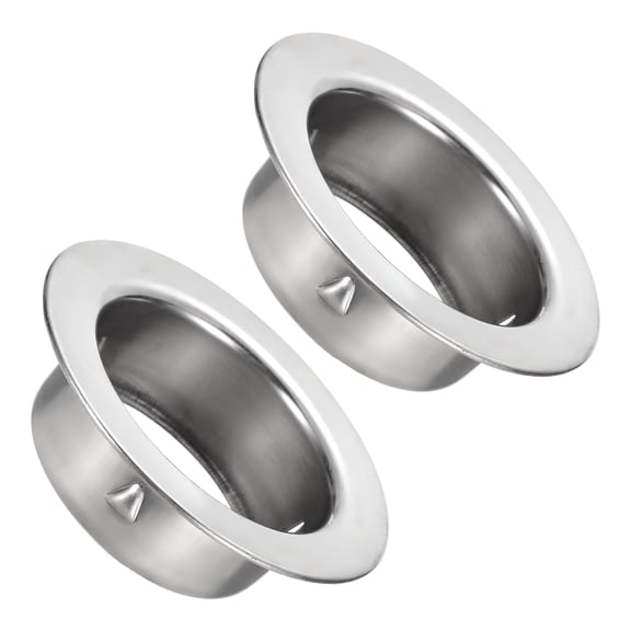 Uxcell 2.76 Inch Pipe Collar, 2pcs Round Wall Flange Straight Pipe Flange, Silver