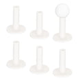 thumbnail image 1 of Uxcell 2.76" Rubber Golf Tees 6PCS Stable Indoor Outdoor Ball Holder White, 1 of 7