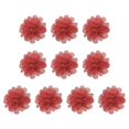 thumbnail image 1 of Uxcell 2.8" Chiffon Flowers Mesh Fabric Flowers Sewing Fabric Appliques Dark Coral 10 Pcs, 1 of 6