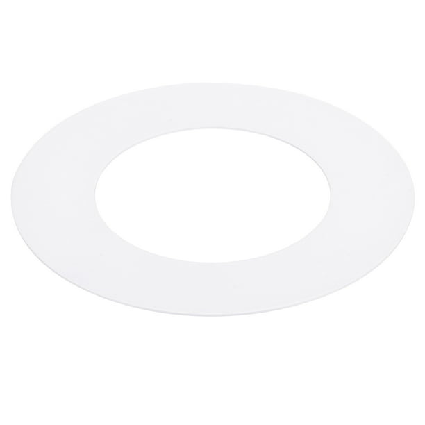 Uxcell 2.8" ID 4.5" OD Goof Rings for Recessed Light Gloss White Goof