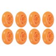 thumbnail image 1 of Uxcell 2.8" OD Inline Skate Wheels 82A Skate Replacement for Single Row Skate, Orange 8 Pack, 1 of 5