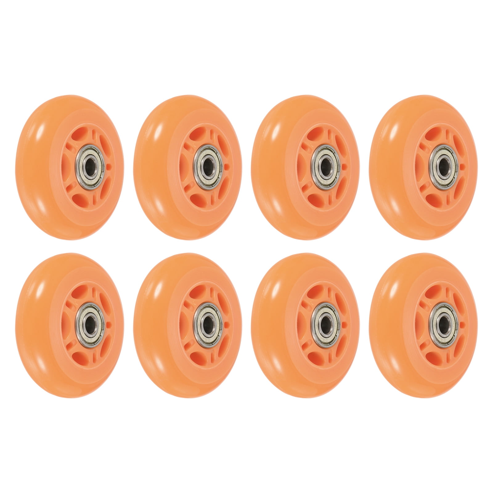 Uxcell 2.8" OD Inline Skate Wheels with Bearings 82A Skate Replacement