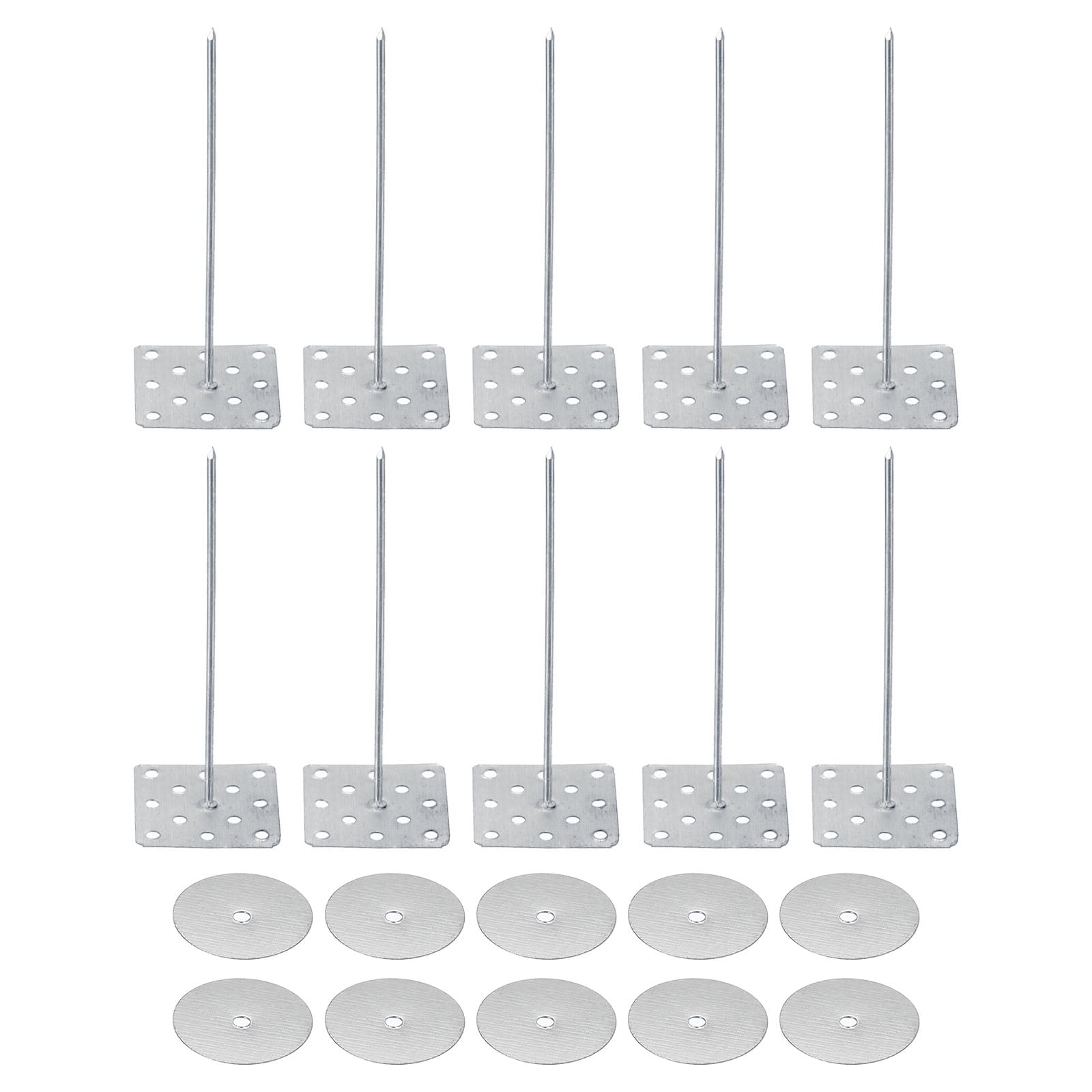 Uxcell 2.8" Perforated Insulation Pins with Washers Insulating Nails