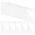 thumbnail image 1 of Uxcell 20Pcs Self Adhesive Index Card Pockets Plastic Label Holder Sticky Pocket Sleeves Clear Clear 2.8" x 4", 1 of 6