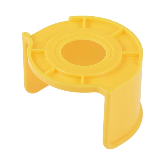 Uxcell 2.83''x2.83''x1.89'' Half Circle Stop Push Switch Button Protective Cover Plastic Yellow 1pcs
