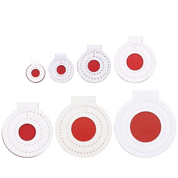 Uxcell 2-8cm Microfiber Bullseye Targets, Competition Game Target Shooting Practice Fabric Pad Disc Tool Outdoor Hunting Accessories 7Pcs