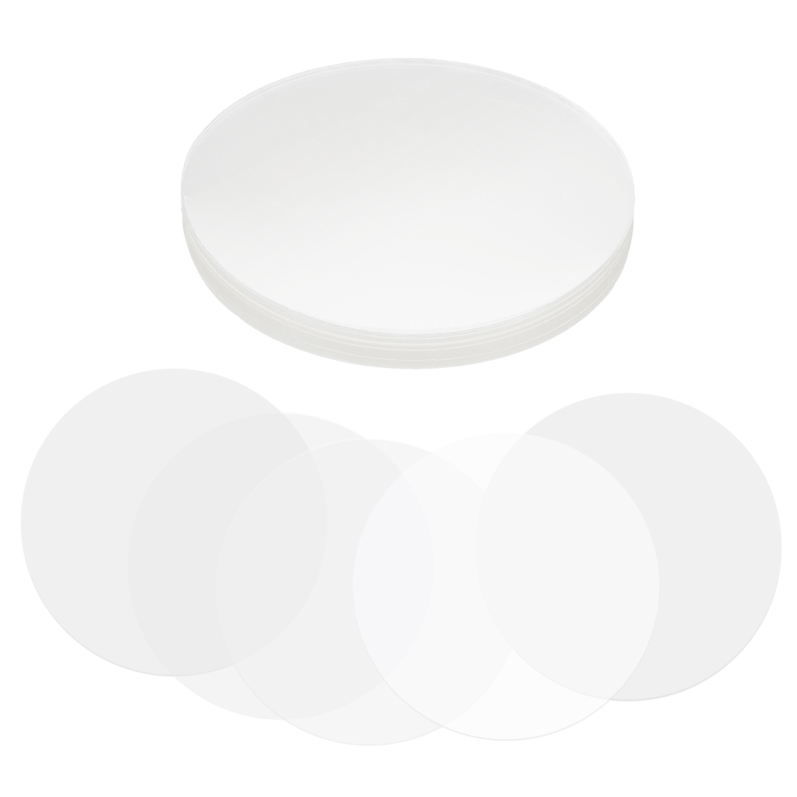 200 Pièces Films De Badge Transparents, Film De Protection En Mylars Cercle En PVC Transparent Couvre Pièces De Fabricant De Boutons Pour La Fabrication De Badges à Broches DIY Boutons Ronds(58MM